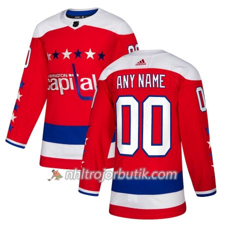 Män Ishockey Washington Capitals Tröja med eget tryck Alternate Adidas 2018-19 Authentic